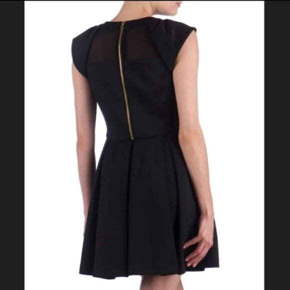 Ted Baker Kipp Dress Fit & Flare Black Scuba - Picture 2 of 12